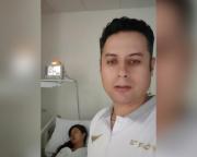 Lara muestra a su esposa en la cama del hospital, agredece muestras de apoyo y pide que no la “satanicen”