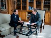 Santilli recibió al gobernador de Jujuy seguir sumando apoyo al Presupuesto 2026