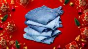 Con retazos de un pantalón de jean, crea estos hermosos adornos para el pinito de Navidad