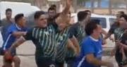 Batalla campal en la Liguilla de Rawson: dos bandos se enfrentaron en las canchas del Bosque