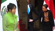 VIDEO VIRAL: El incómodo desplante de la primera dama de Singapur a Sheinbaum
