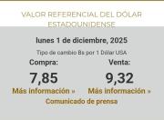 BCB publicará cada día el valor referencial del dólar; hoy, lunes, está en Bs 7,85 para la compra y Bs 9,32 para la venta