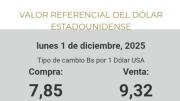 El BCB informará a diario el valor referencial del dólar, este 1 de diciembre para la compra Bs 7,85 y venta Bs 9,32