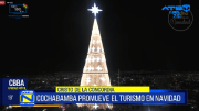 Cochabamba enciende el árbol navideño más grande de la ciudad con más de 10 millones de luces