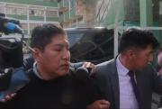 Antes de ingresar a declarar, Ríos afirma ser inocente y la Fiscalía allana uno de sus almacenes en El Alto
