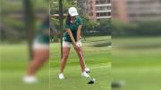 Nacional Mara Dajer se ubica tercera en el inicio del golf en los Juegos Bolivarianos