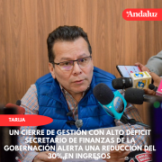 Secretario de Finanzas de la Gobernación alerta una reducción del 30% en ingresos