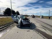 Accidente con volcamiento en el “Cruce de la Muerte” deja un camión y un vehículo involucrados