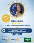 Campaña “Rotafeliz 2025” ofrecerá cirugías gratuitas de labio y paladar hendido
