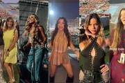 Del boho al rockero: los looks de las personalidades en el show de Shakira en Uruguay