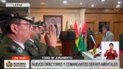 Posesionan a nuevos comandantes departamentales y directores de la Policía Boliviana