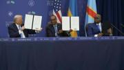 Líderes de Ruanda y RD Congo firman acuerdo de paz en Washington