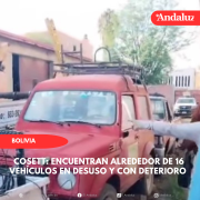 Cosett: Encuentran alrededor de 16 vehículos en desuso y con deterioro