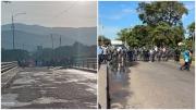 Tensión en la frontera: Familiares de presos colombianos en Venezuela cerraron el paso por el puente internacional Simón Bolívar