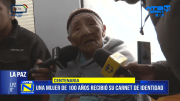 Remedios Mamani cumple 100 años y recupera su cédula para acceder a beneficios