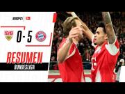 Bayern vs. Stuttgart (5-0): video, resumen y goles con Luis Díaz por la Bundesliga
