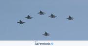 Seis aviones de combate sobrevolaron la Ciudad de Buenos Aires