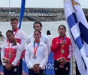 Remo coastal y karate sumaron nuevas medallas para cosecha celeste en Juegos Bolivarianos