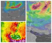 Cada vez más cerca: así avanza el “poderoso” ciclón extratropical que afectará a Uruguay