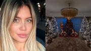 El despliegue navideño de Wanda Nara que sorprendió a sus fans