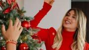 La excéntrica decoración de Wanda Nara con 7 árboles de navidad