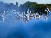 Un Bosque teñido de azul: el espectacular recibimiento para Gimnasia en el Clásico