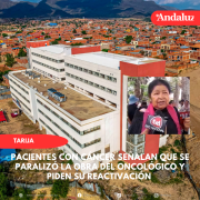 Pacientes con cáncer señalan que se paralizó la obra del Oncológico y piden su reactivación