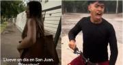 ¡Lo que la lluvia nos dejó! Los videos de una sanjuanina muy atrevida y la caída del niño “Mirá Marta”