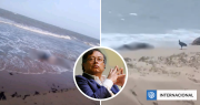 Petro denuncia hallazgo de cuerpos en playa colombiana y acusa que pueden ser muertos por bombardeos