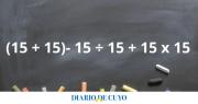 La cuenta matemática que pone a prueba a los genios: (15 + 15)- 15 ÷ 15 + 15 x 15