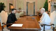 El papa León XIV recibió a Volodímir Zelenski y pidió por la paz en Ucrania