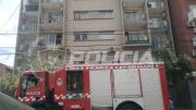 Susto por el incendio en el balcón de un edificio céntrico