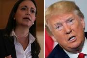 Trump advierte que no le gustaría que arrestaran a María Corina Machado