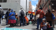 Personas con discapacidad protestan en La Paz por traslado del Fondo de Solidaridad