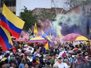 (VIDEO) Colombianos se movilizan en defensa del país ante amenazas de EEUU