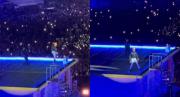 Bad Bunny se cayó en pleno concierto en México y el video se volvió viral