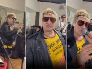 En cortos, campera de cuero y remera de los Sex Pistols: así se prepara Pity Álvarez para el estreno de su nueva canción y el show en Córdoba