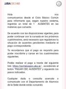 Las autoridades de la UBA penalizan a los estudiantes del CBC con un arancel