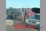 Camionero santiagueño volcó en Catamarca y se salvó de milagro