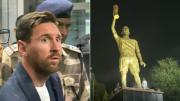 India rendida a los pies de Messi: recibimiento histórico y estatua en Calcuta