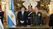 Milei le tomó juramento al militar Carlos Presti como ministro de Defensa