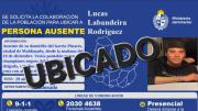 Fue ubicado en buen estado de salud Lucas Labandeira Rodríguez, ausente desde el 10 de diciembre en Maldonado