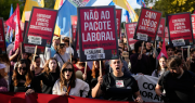Impactante movilización en Portugal contra la reforma laboral
