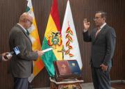 Ministro Lupo posesionó a Pablo Camacho como director de la OFEP