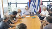Orsi recibió a representantes de la Federación de Trabajadores de la Industria Láctea