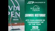 El Bolivia Open hace historia: fue elegido como el mejor torneo en su categoría por la ATP
