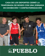 Casa de los Deportes cerró la temporada de boxeo con una jornada de exhibición y confraternización ‣ El Pueblo Digital Uruguay