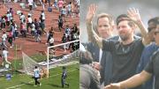 Caos en la visita de Lionel Messi a India: Hinchas destrozan el estadio