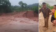 Inundación arrasa con dos puentes y reportan dos personas desaparecidas en El Torno