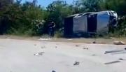 Un enganche defectuoso terminó en un vuelco y pudo desatar una tragedia en la Ruta 50